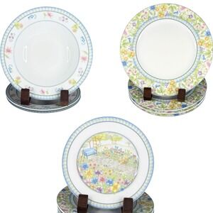 Coventry My Garden Dishware Set of 10: 9" Bowls 10.5" Dinner 8.25" Salad Plates